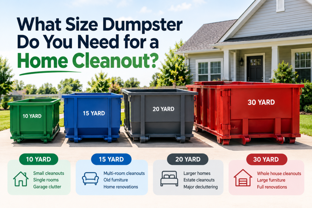 What Size Dumpster Do You Need for a Home Cleanout?